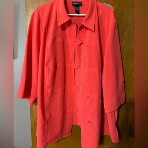 Rafaella Women's Pink Button-Up Blouse